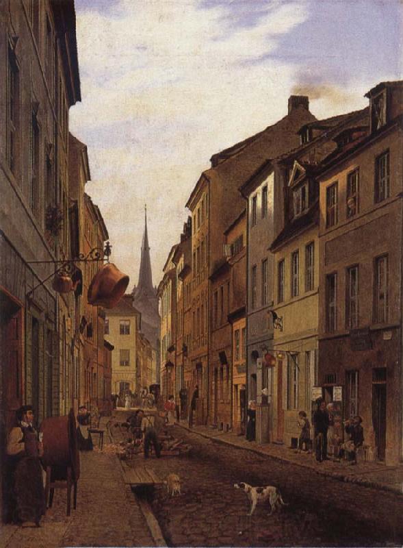 Eduard Gaertner Parochialstrabe France oil painting art